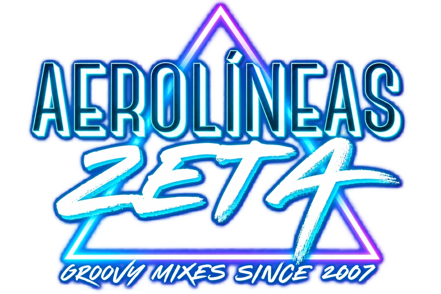 Logo Aerolíneas Zeta: Groovy mixes since 2007